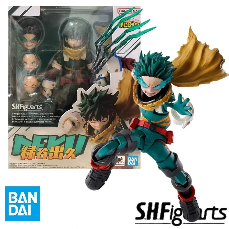 Bandai Original S.H.Figuarts SHF My Hero Academia Midoriya Izuku Anime Action Model Toy ornament collect birthday gift