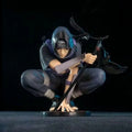 Anime Naruto Gk Uchiha Itachi Dark Department Squatting Crow Illusion Action Figures Doll Model Decoration Statue Toys Gifts