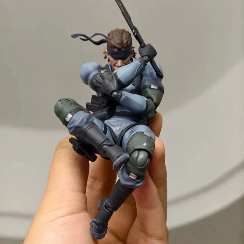 Figma Solid Snake Action Figure 1/12 Scale 6 Inch Japanese Classic Game Mgs2 Male Full Set Articulated Doll Birthday Gift