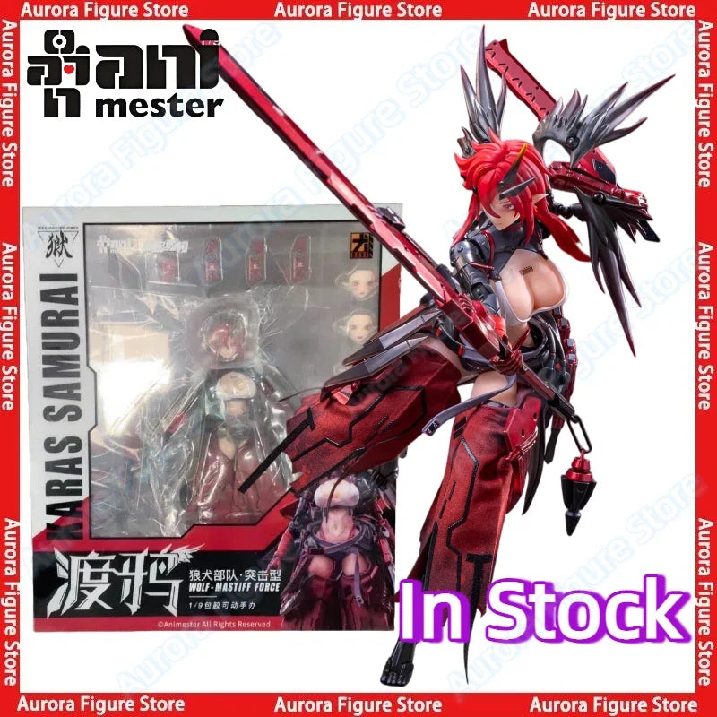 In Stock Animester Nuclear Gold Reconstruction 1/9 Wolf-Mastiff Force Karas Samurai Sexy Girl Doll Anime Figures Toys Models PVC