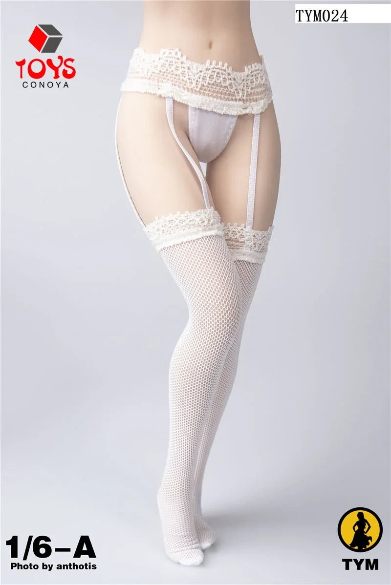 TYM024 1/6 Female Sexy Suspenders Pantyhose Underwear Stockings Model Fit PH TBL 12-inch Soldier Action Figure Body Dolls
