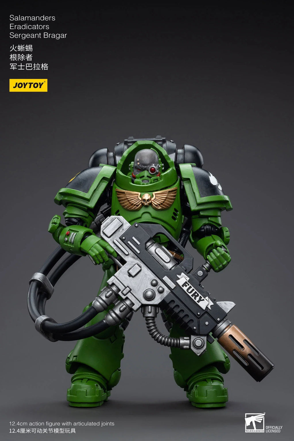 in Stock JOYTOY 40K 1/18 Salamanders Eradicators Sergeant Bragar Brother Xavak T'Kren Action Figures Model Gift for Collection
