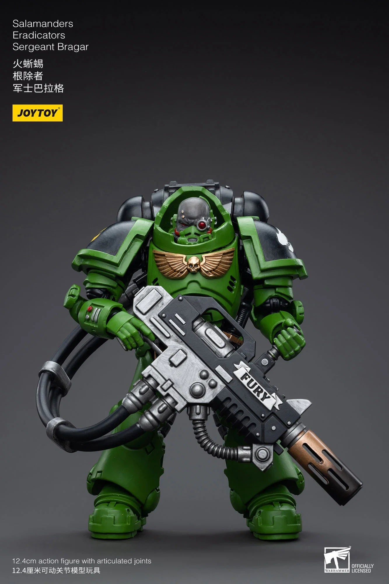 in Stock JOYTOY 40K 1/18 Salamanders Eradicators Sergeant Bragar Brother Xavak T'Kren Action Figures Model Gift for Collection