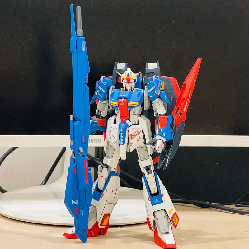 JMS HG 1/144 MSZ-006 ZETA Assembly Model Kit Action Figures Boys' Puzzle Toys Holiday Gifts Desktop Decoration Doll Collectible