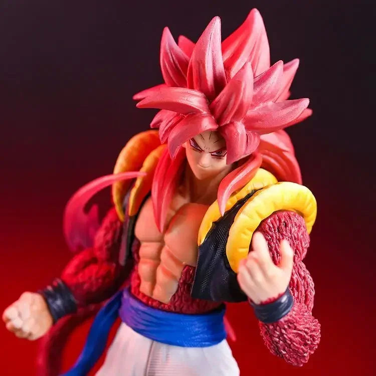 Dragon Ball Gogeta Super Saiyan 4 Action Figure 25cm Son Goku With Vegeta Combined Figurine Pvc Model Dolls Toys Gifts
