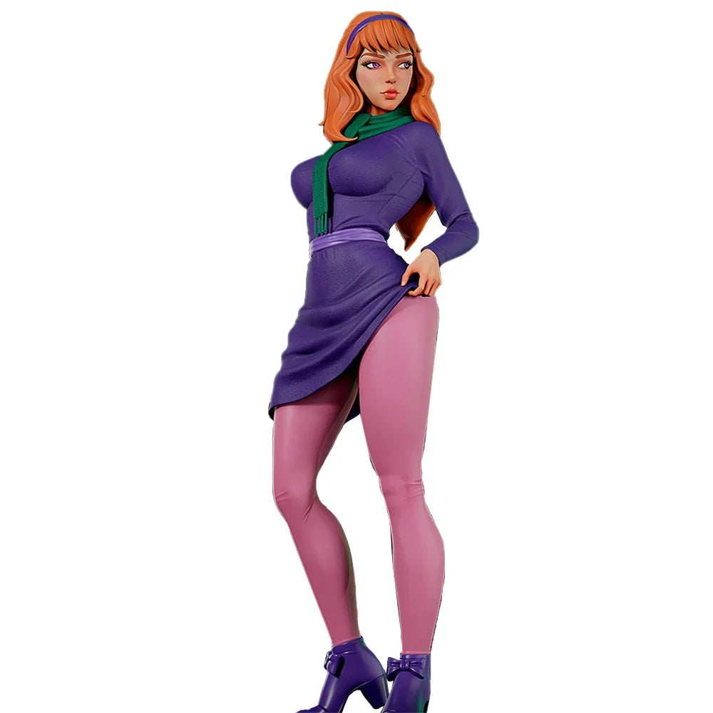 1:18 High-Detail Lila & Mia Figures | 3D Resin Miniature | Unpainted Retro Mystery Girls Style Model Kit (A1067)