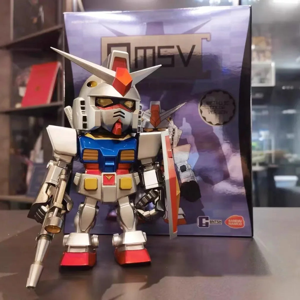 BANDAI NAMCO BNTSH QMSV RX-78-2 GUNDAM METALLIC COLOR VERSION 20CM MOBILE SUIT Gunpla Model Kit Action Figure Limited 600 pieces