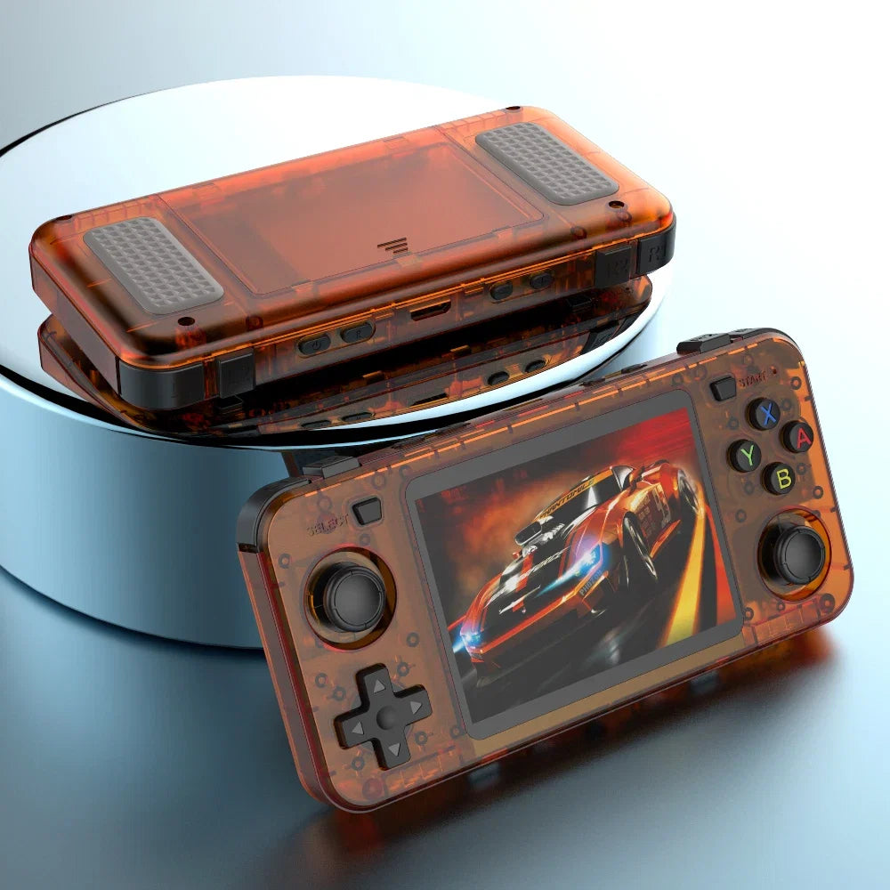 New R36H Game Console R36S Horizontal Retro Handheld Consolas Open Source Portable Pocket Video Player 64GB 3.5 Inch Boys Gifts