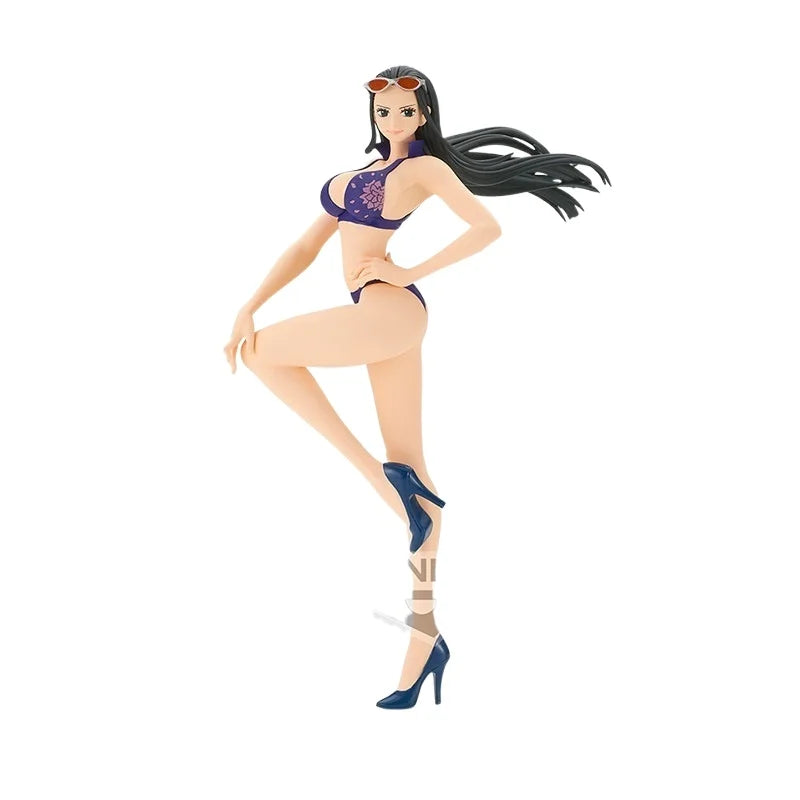 Tcv Bandai One Piece Nico Robin Vacation Ver. B Ver. A Preisfigur Anime Sammlerstück Modell Spielzeug Schreibtischdekoration Kindergeschenk