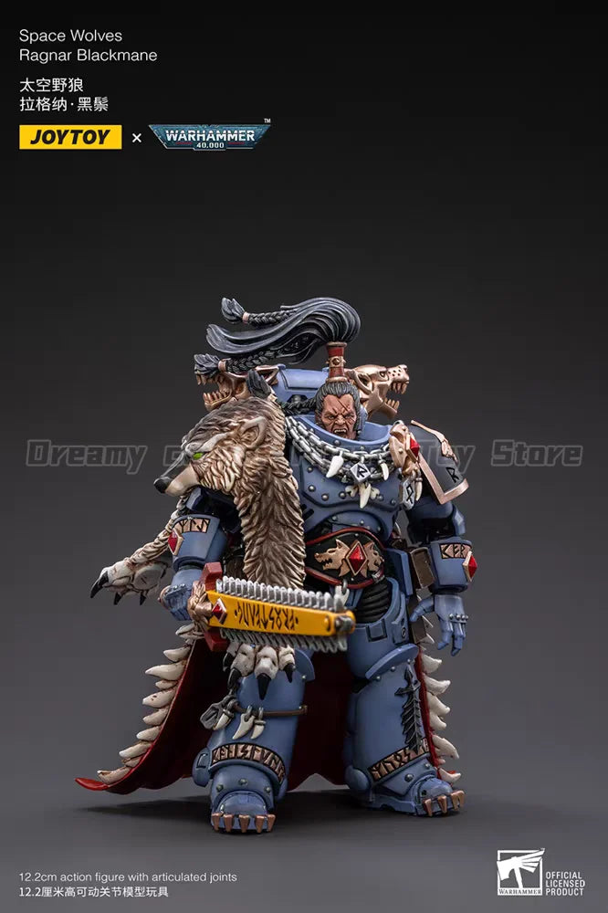 【In stock】Original JOYTOY Warhammer 40K Space Wolves Ragnar Blackmane 1/18 Action Figure