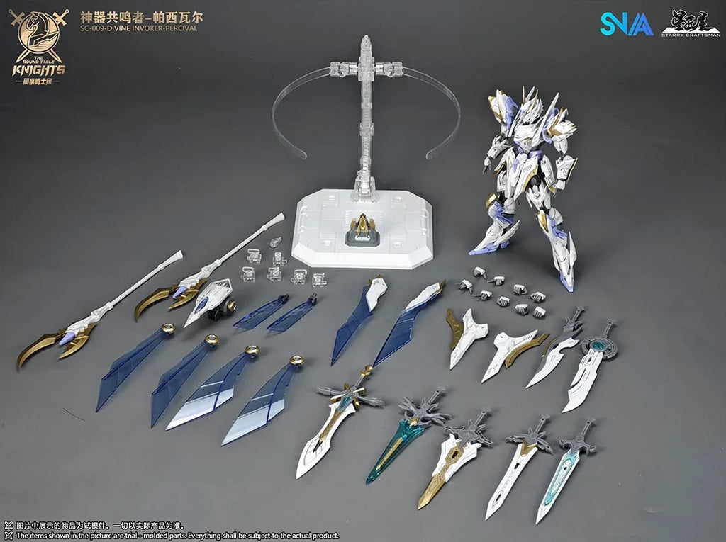 SNAA Divine Invoker Percival Round Table Knights 1/144 Scale China Original Mecha Bausatz Plastikmodellbausatz Sammelfigur