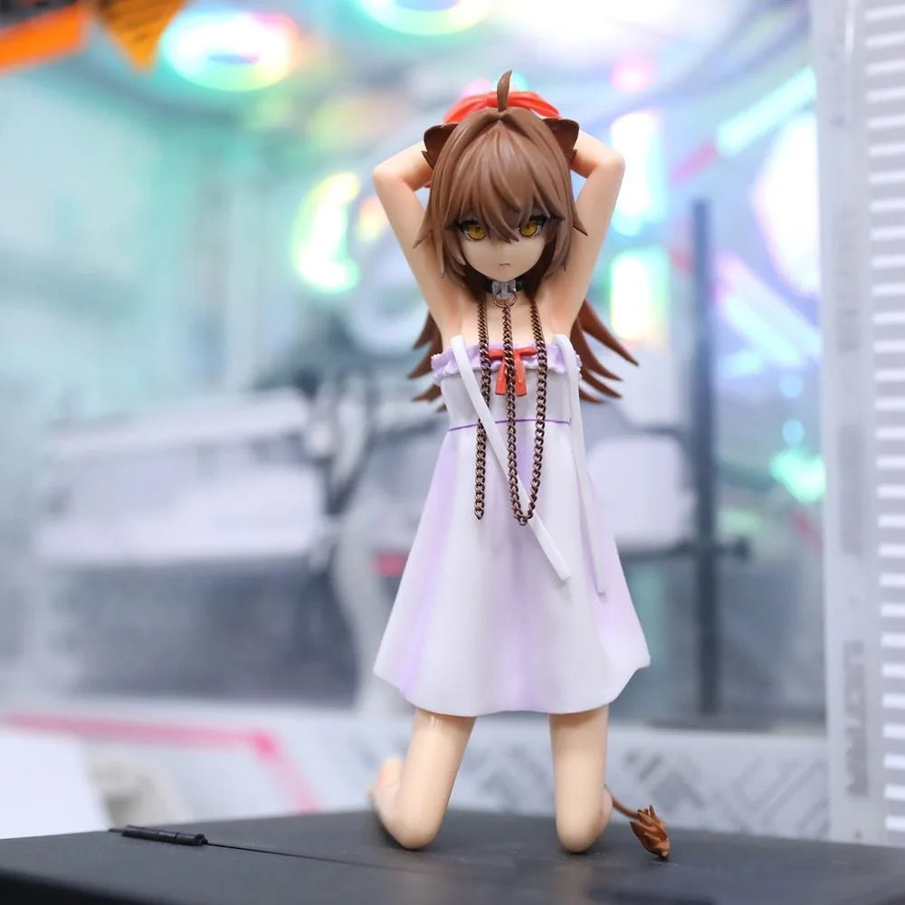 New 21cm Rurudo Lion Gk Kneeling Beautiful Girl Pvc Action Figure Cute Anime Adult Sexy Model Toy Doll Collection Ornament Gift