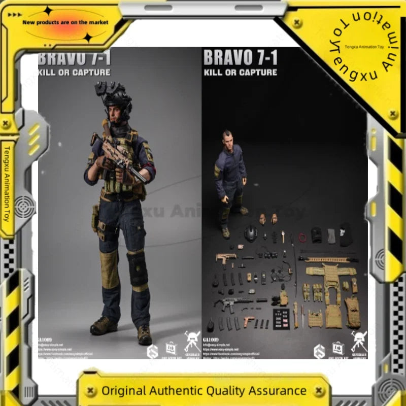 Spot Goods Esay&Simple ES GA1009 1/6 Men Soldier General's Armoury GA1009 BRAVO 7-1 KILL OR CAPTURE 12inch Action Figure Model