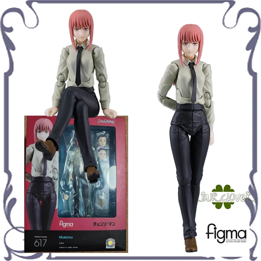 Genuine Original Max Factory figma 617 Makima Anime Character Figure Movable Model Children's toys Gifts In Stock