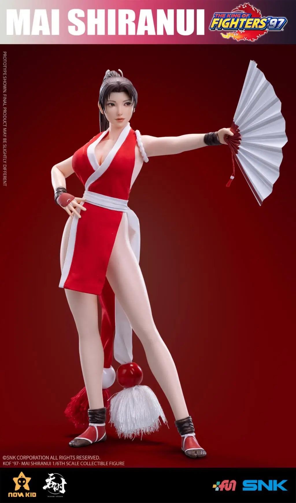 [IN STOCK] SNK Copyrighted Authorization King of Fighters 97 Mai Shiranui TS-XZZ-002 Action Figure Toy With Box