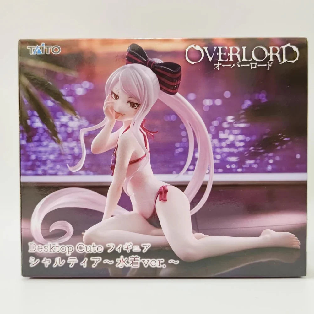 In Stock Taito Original Genuine Anime OVERLORD Desktop Cute Shalltear Bloodfallen Swimsuit Ver 13cm Collection Model Toy Figures