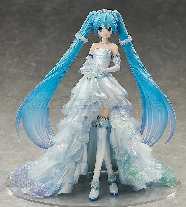 【MT】Original FREEing VOCALOID Hatsune Miku Wedding Dress Ver 1/7 Scale Figure Toy Mold Collection