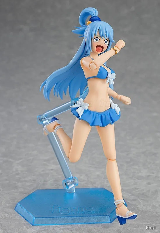 【In Stock】Original Max Factory Figma EX-063 Eiga Kono Subarashii Sekai Ni Shukufuku Wo! Kurenai Densetsu Aqua Figure Gift