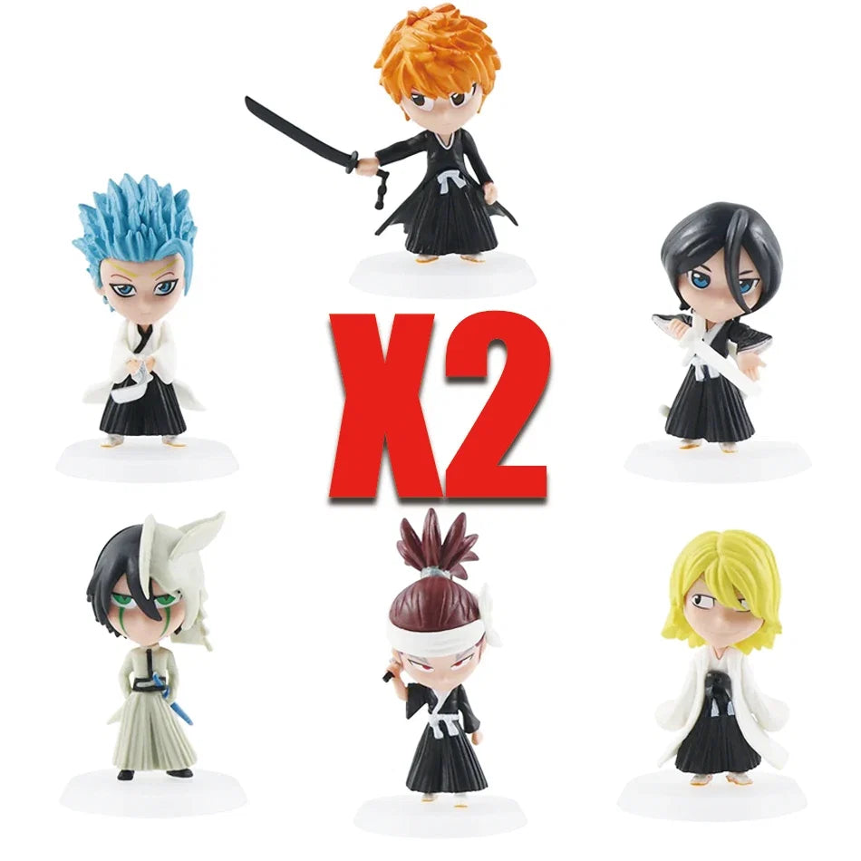 Wholesale BLEACH Action Figure Cool Cute Anime Figure Toy Doll Model Desk Decoration For Kid Birthday Gifts Q Version Figurine P