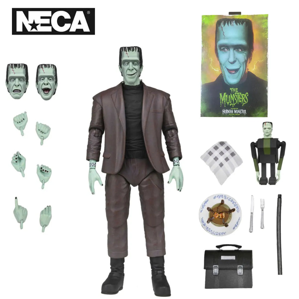 NECA 56090 Toys Rob Zombie's The Munsters Action Figure Ultimate Herman Munster 18 cm Collection Gift Original Model Doll Figure