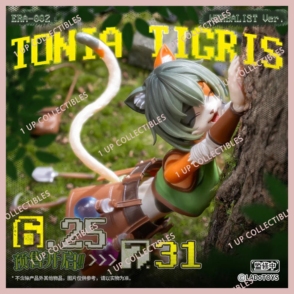 Ladotoys Cat Tonia Tigris Era-002 Herbal Ist Ver Action Figure Model Herbs Calico Cat Girl Anime Mystic Land Toy Collect Gift