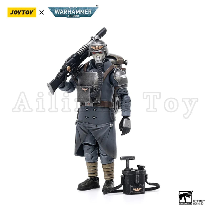 JOYTOY 1/18 Action Figure 40K Astra Militarum Death Korps of Krieg Veteran Reissue Anime Collection Military Model