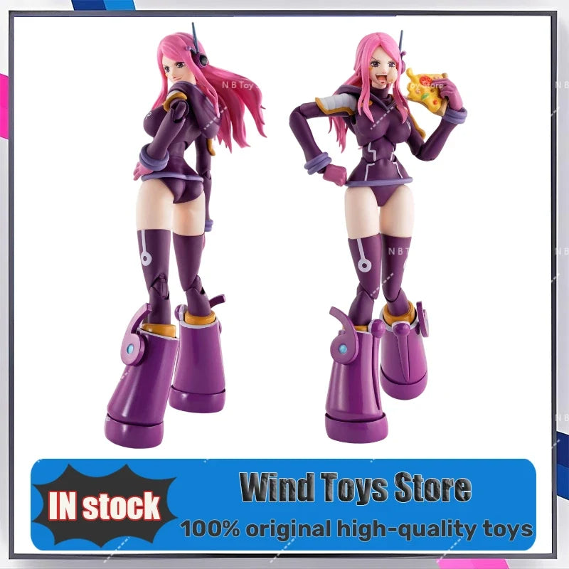 Original Bandai One Piece S.H.Figuarts Shf Jewelry Bonney Future Island Egghead PVC Model Action Figures Collection Toys Gifts