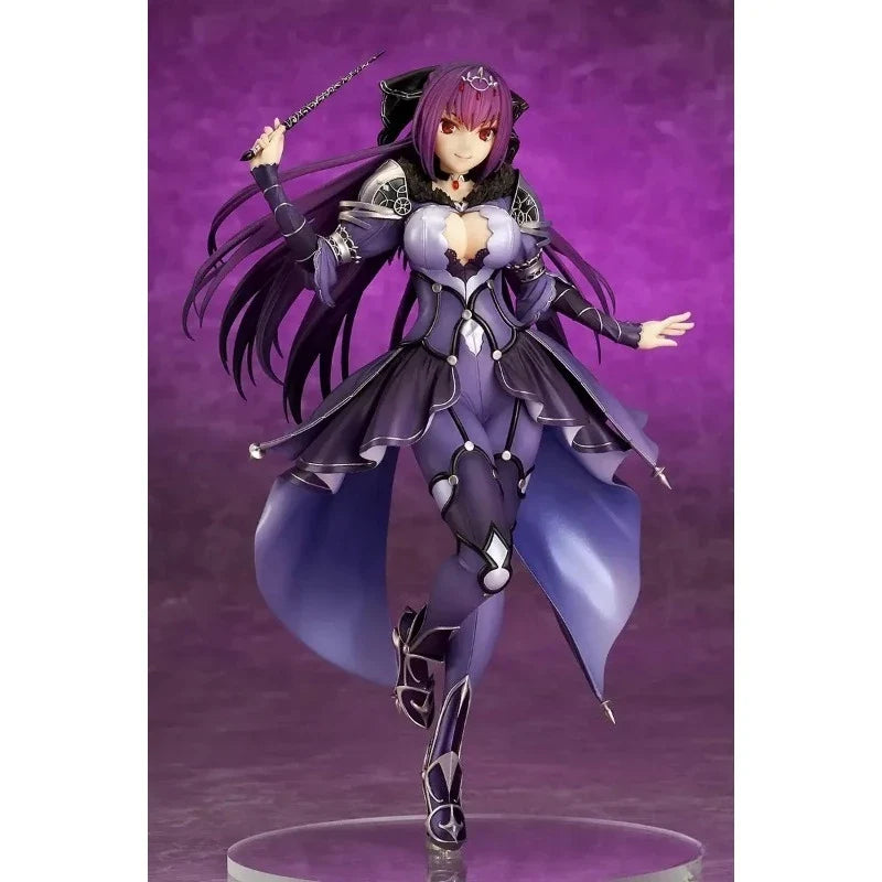 FATE FGO 100% Original:Scáthach Evening dress 24cm PVC Action Figure Anime Figure Model Toys Figure Collection Doll Gift