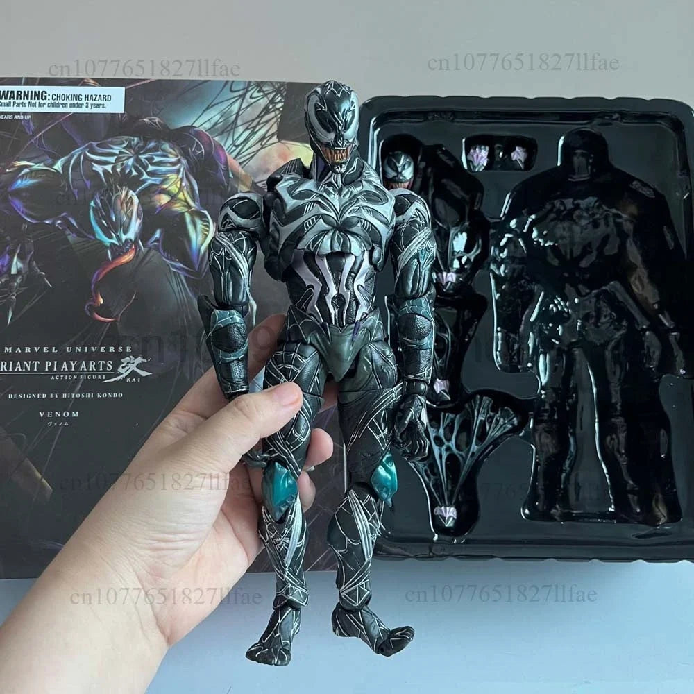 PLAY ARTS Figure Venom Spiderman Action Figure Model Toys Joint Movable Doll Creative Present For Friends Bookshelf Ornament
