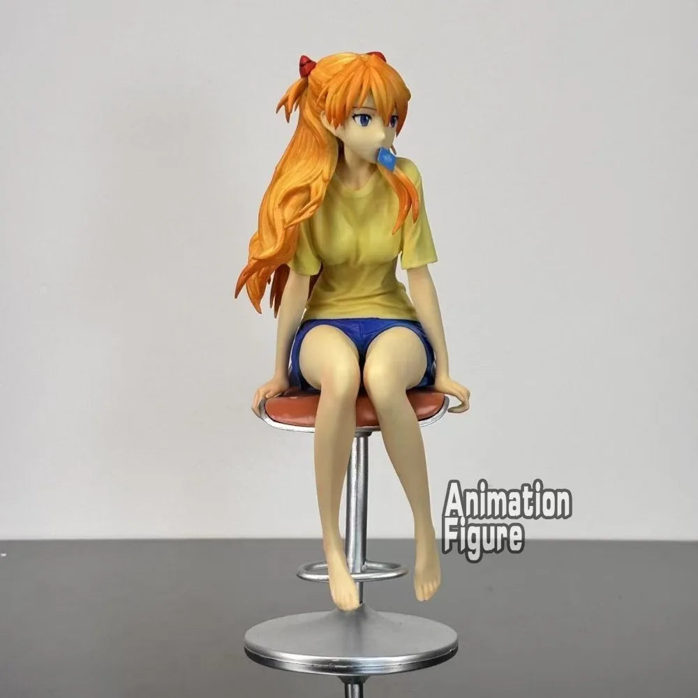 22cm/8.66in Anime New Century Evangelion Figure Asuka Langley Soryu Action Figures Pvc Collection Model Toys for Gifts