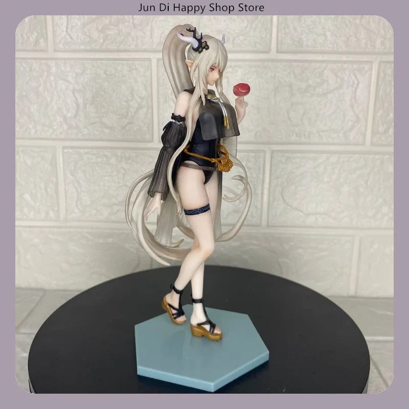 18.5cm Arknights Shining Summer Swimsuit Anime Figure Model Statue Collection Desktop Decoration Ornament Toy Gift for Fans