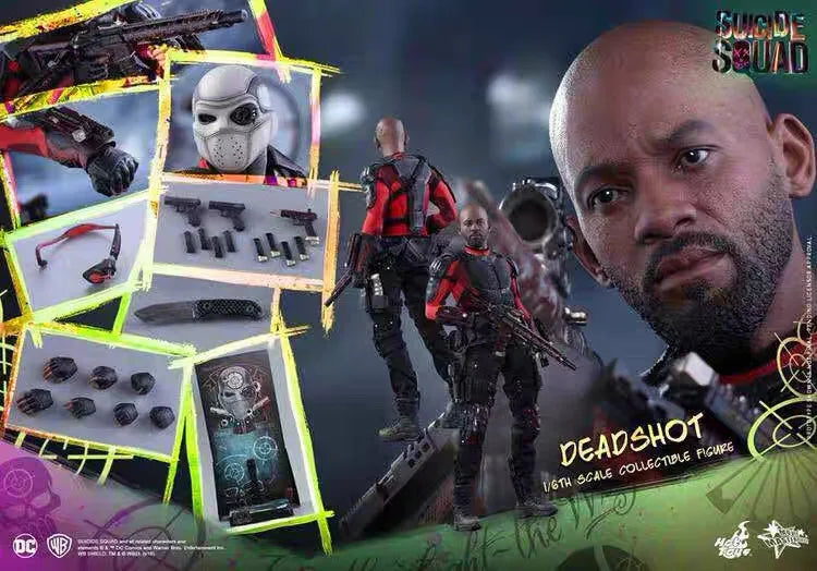 【Auf Lager】Hot Toys MMS381 X Suicide Squad Deadshot 1/6 Actionfigur Spielzeug Ornament Geschenk