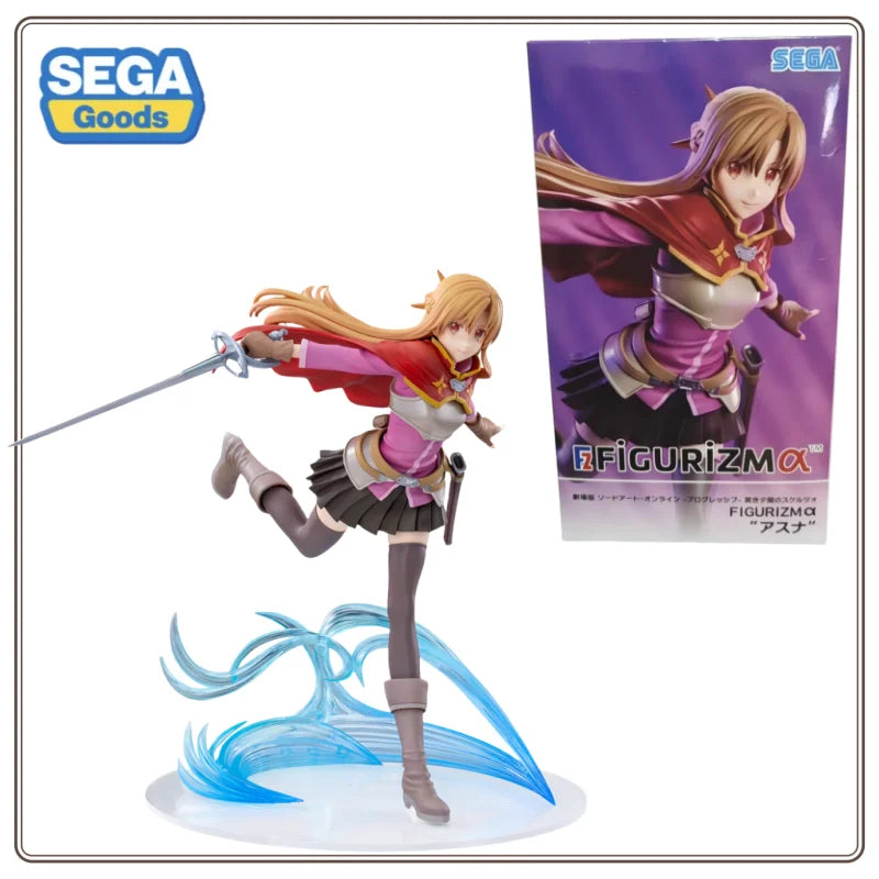 In stock Sword Art Online Anime Asuna Figurizmalpha Prize Figure Mother's Rosario Edition Pvc Model Collectibles for Fans Gifts