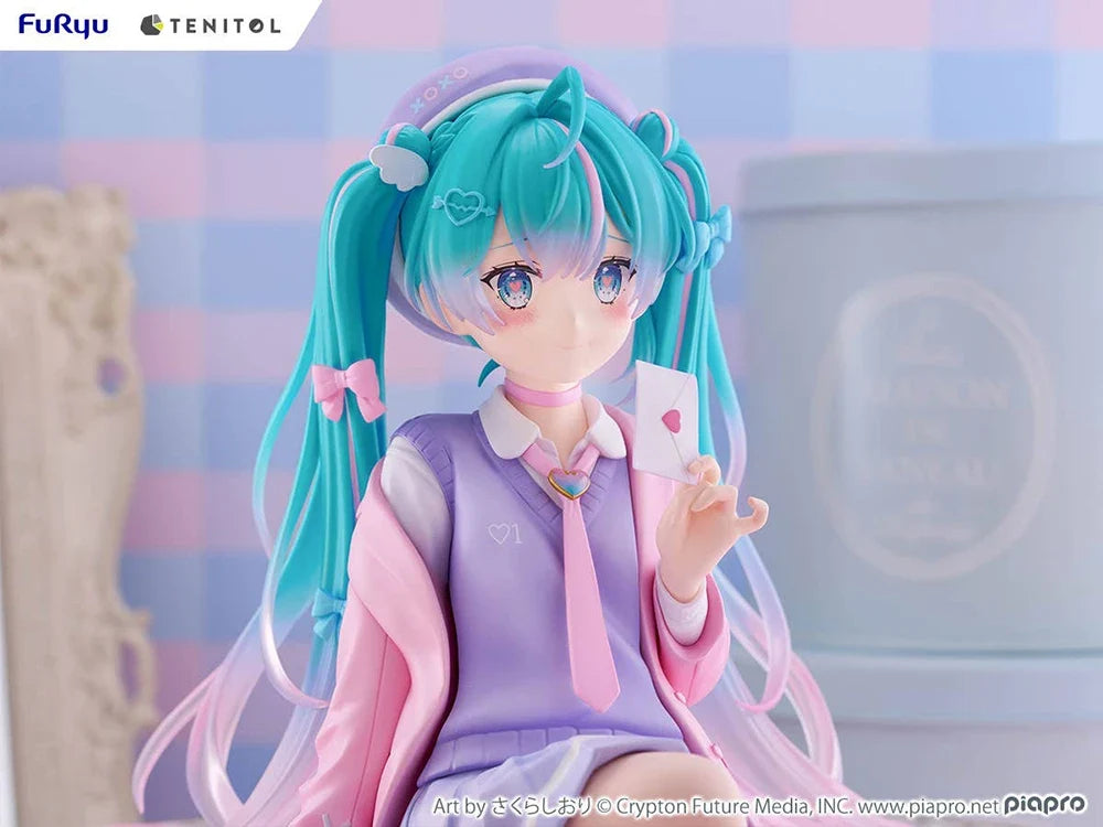 In Stock Original Furyu Tenitol Big Noodle Stopper Figure Hatsune Miku Blazer In Love Ver. 32Cm Big Miku Beauty Figures Gifts