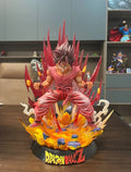 40cm Anime Figure Dragon Ball Super Saiyan God Red Kaiouken Goku Explosive Goku Statue Pvc Model Figurine Toys Action Figures