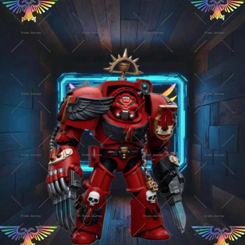 In stock Dark Source JOYTOY Warhammer 40k 1/18    Blood Angels Assault Terminators Brother Tyborel Action Doll Toy Collection