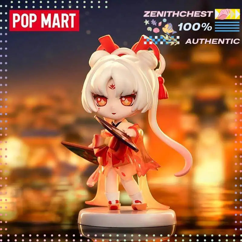 Authentic POPMART Onmyoji Series Blind Box Figure Chic Collector's Item Desktop Accent Premium Present for Onmyoji Devotees