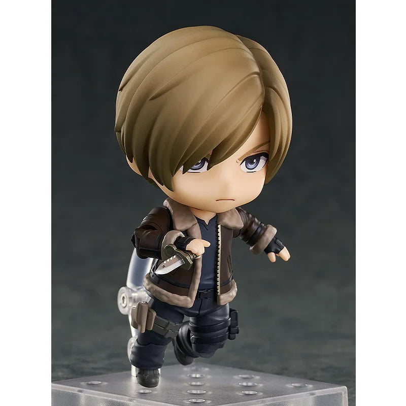 Leon Scott Kennedy Figure 10cm Q Version Cute PVC Action Figure Amine Birthday Gift Collectible Figurine Aixlan #2337