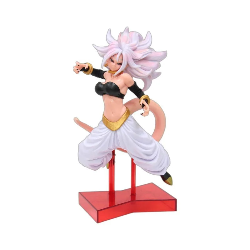 21cm Anime Dragon Ball Figure Android 21 Standing Fighting Pose PVC Action Figure Collection Model Toys Gifts