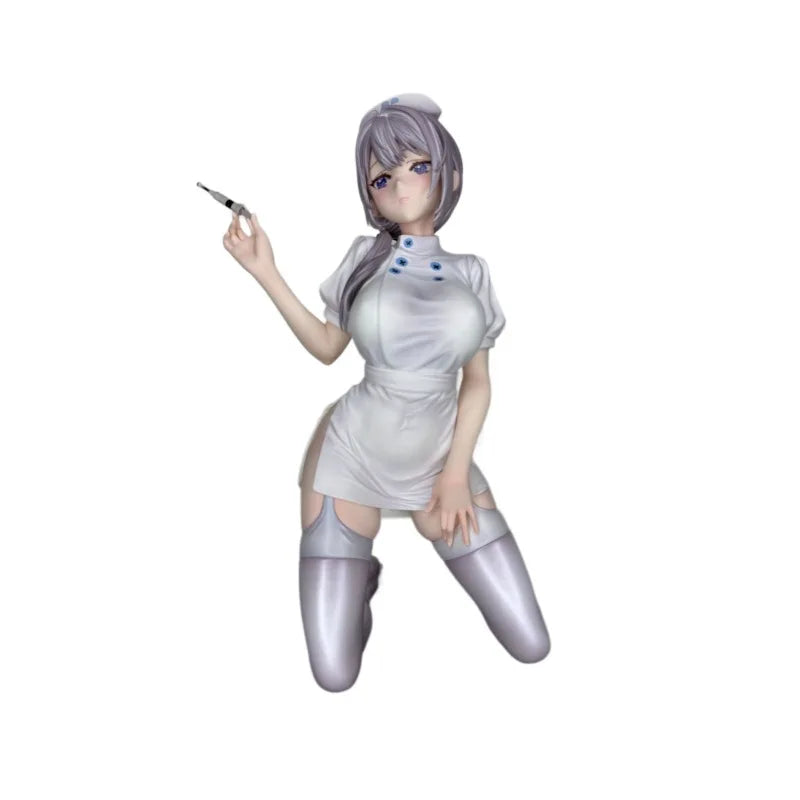 Saotome Shino Nurse Ver. Kneeling Pose Anime Pvc Figure Collectible Statue Desktop Decoration Gifts