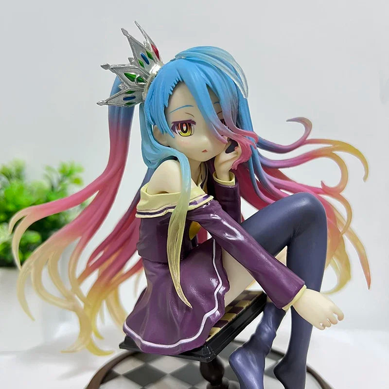 16cm No Game No Life Anime Figure Kotobukiya Shiro Action Figure Shiro Jibril Fairy Shampoo Figurine Adult Collectible Model Toy