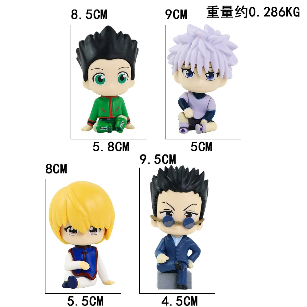 10cm Hunter×Hunter Anime Figure Phantom Troupe Hisoka Action Figure Q Version Room Decoration PVC Model Toys