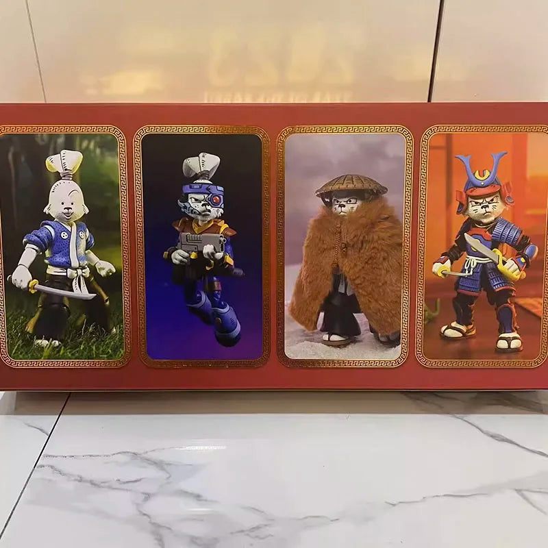 NECA 54393 TMNT Figure Teenage Mutant Ninja Turtle Usagi Yojimbo Miyamoto Usagi Action Figuras Anime 7-Inch Model Original Gift