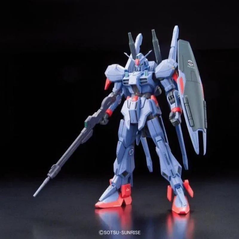 BANDAI Genuine Assembled Model RE/100 Z Gundam MSV: 1/100 MSF-007 GUNDAM MK-III Plastic Model Kit Action Figure Toy Collection