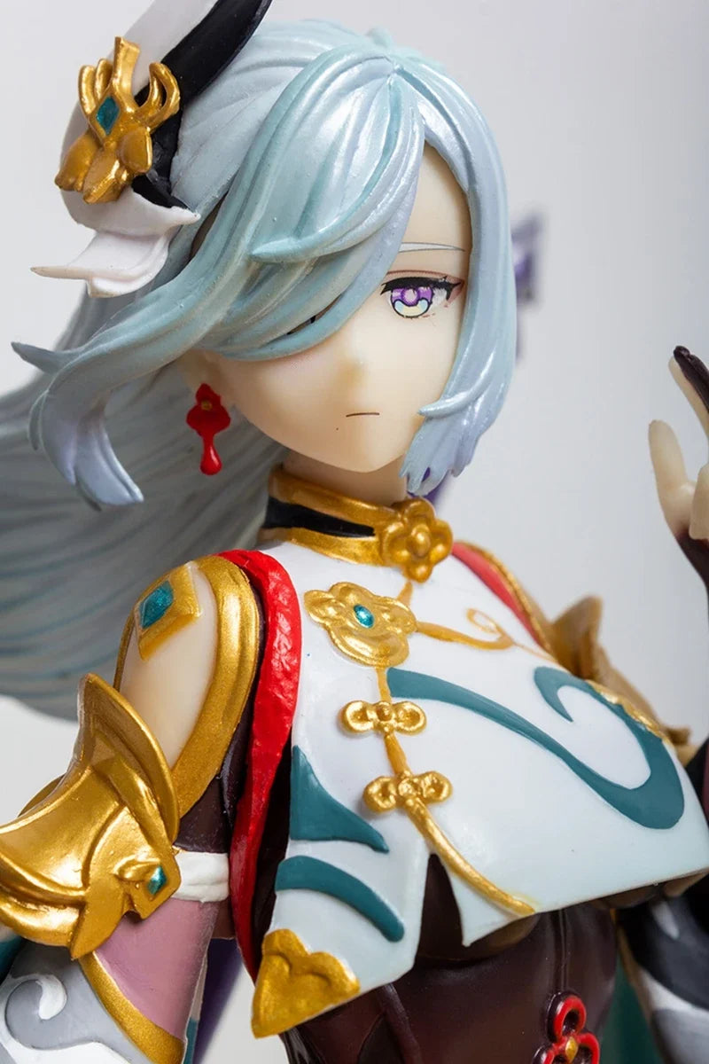 30cm Game Peripherals GK Genshin Impact Anime Figures ShenHe Action Figure Collectible Decoration Ornaments Model Doll Toys Gift