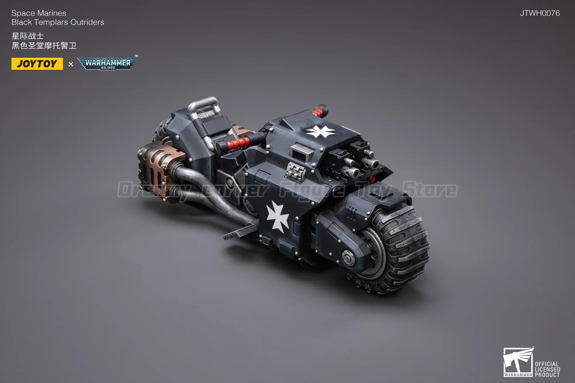 【In Stock】JOYTOY Warhammer 40K Space Marines Black Templars Outriders Brother Valtus 1/18 Action Figures Models Toys