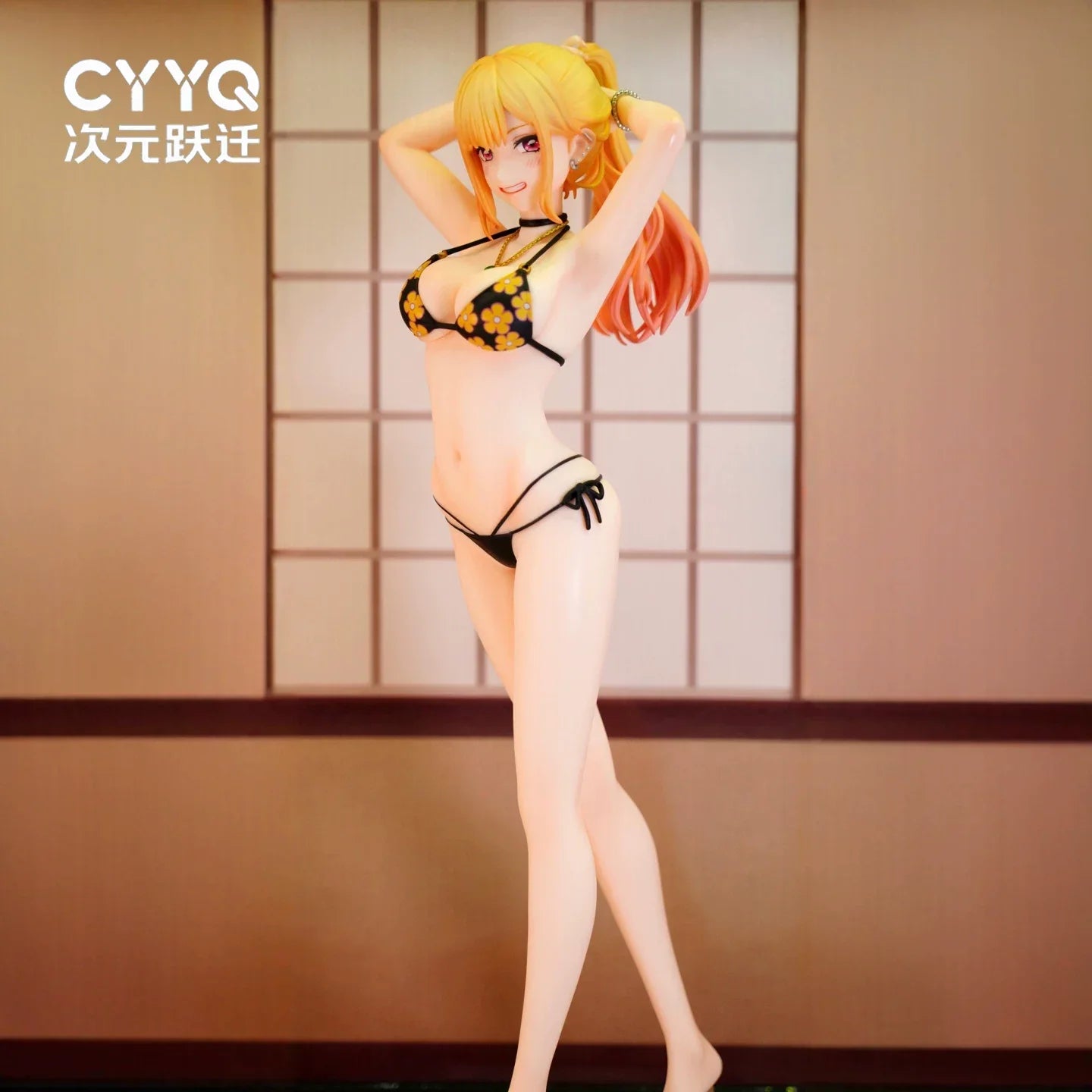 CYYQ Marin Kitagawa Figure Swimsuit My Dress-Up Darling Anime Beautiful Girl Statue Desktop Decoration Model For Anime Fans