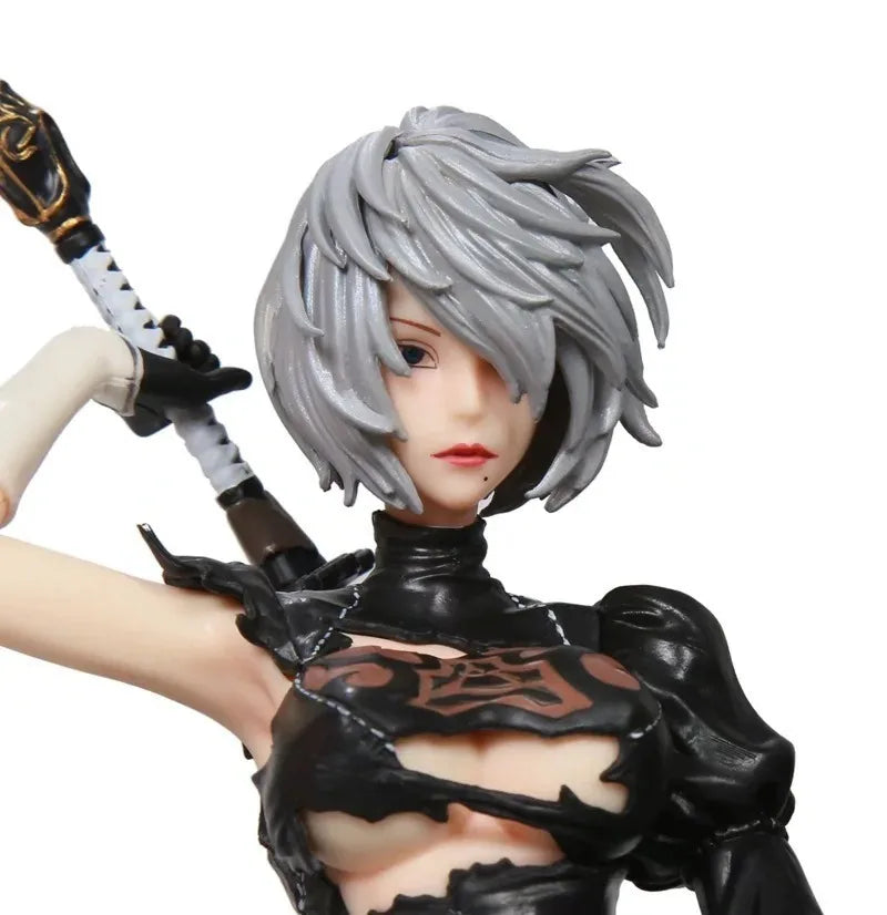 Bandai Neil Mechanical Era 2B Little Sister Double Headed Carving Can Replace Battle Damage Anime Animation Handmade Decorations