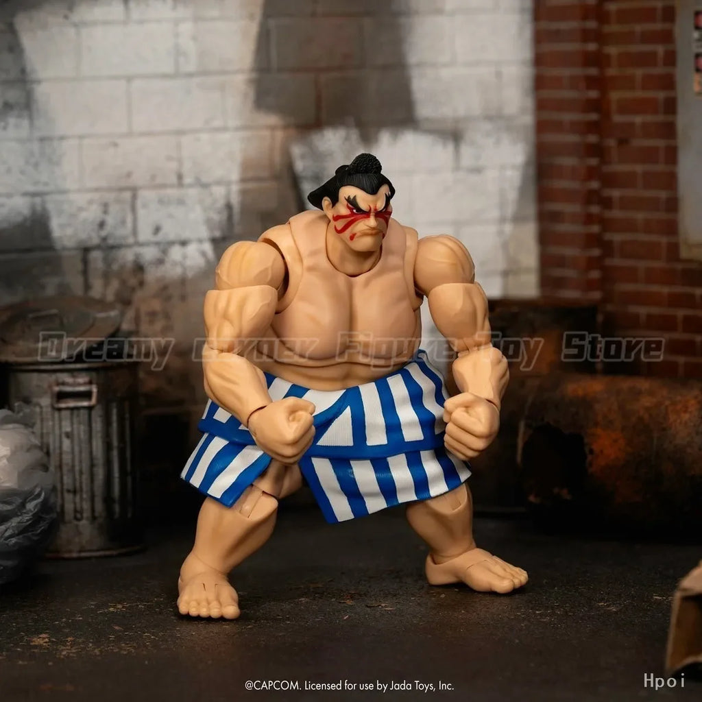 【Pre-sale】Original Jada Toys Ultra Street Fighter II: The Final Challengers E. Honda Deluxe 1/12 Action Figure Model Collection