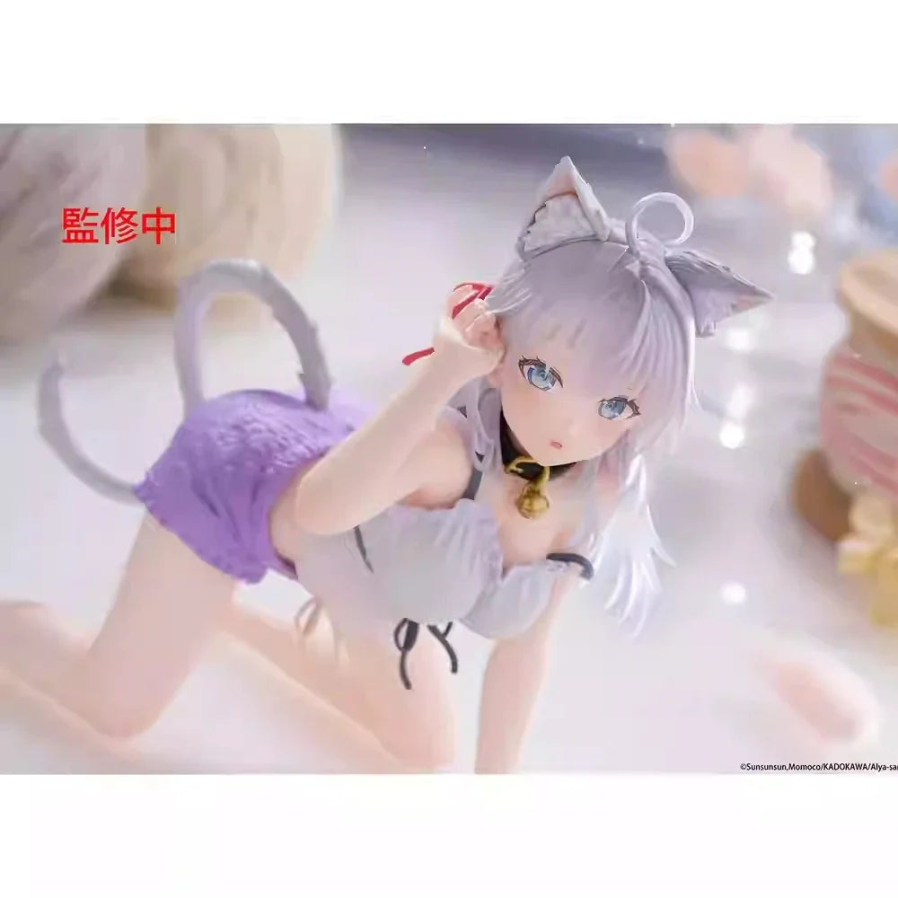 Original TAITO Desktop Cute Alya Alisa Mikhailovna Kujou Nekomimi Room Wear Ver. Action Figure Toys PVC Model toy